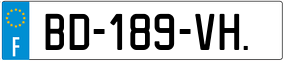 Trailer License Plate