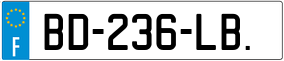 Trailer License Plate