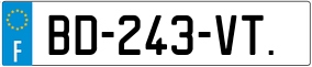 Trailer License Plate