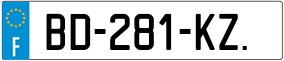 Trailer License Plate