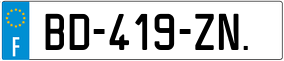 Trailer License Plate