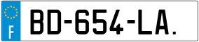 Trailer License Plate