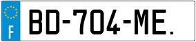 Trailer License Plate