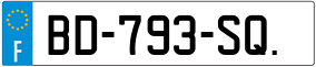 Trailer License Plate