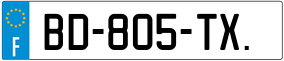 Trailer License Plate