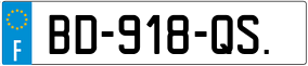 Trailer License Plate