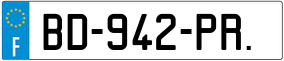Trailer License Plate