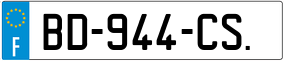 Trailer License Plate