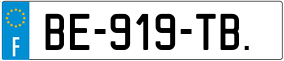 Trailer License Plate