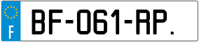 Trailer License Plate