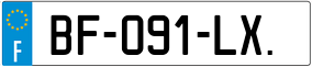 Trailer License Plate