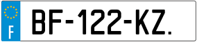 Trailer License Plate