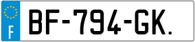 Trailer License Plate