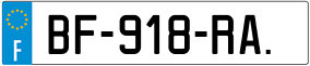Trailer License Plate