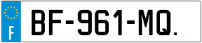 Trailer License Plate
