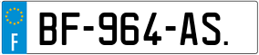 Trailer License Plate