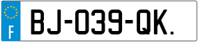 Trailer License Plate