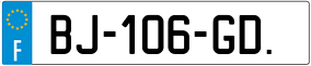 Trailer License Plate