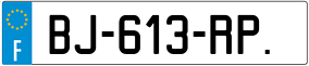 Trailer License Plate