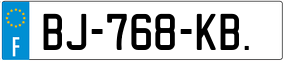 Trailer License Plate