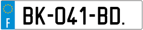 Trailer License Plate