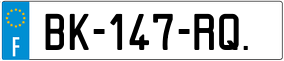 Truck License Plate