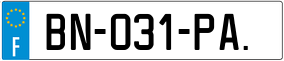 Trailer License Plate