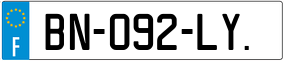 Trailer License Plate