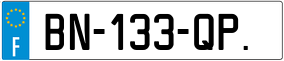 Trailer License Plate