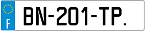 Trailer License Plate