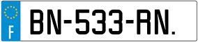 Trailer License Plate