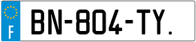 Trailer License Plate