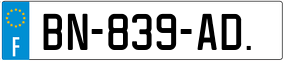 Trailer License Plate