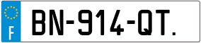 Trailer License Plate