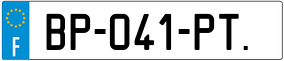 Trailer License Plate