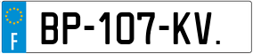 Trailer License Plate