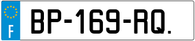 Trailer License Plate