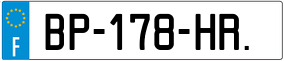 Trailer License Plate