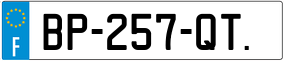 Trailer License Plate