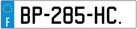 Trailer License Plate