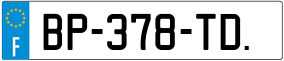 Trailer License Plate