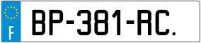 Trailer License Plate