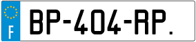 Trailer License Plate