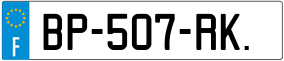 Trailer License Plate