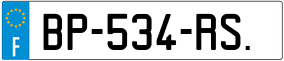 Trailer License Plate