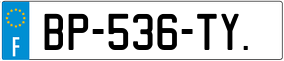 Trailer License Plate
