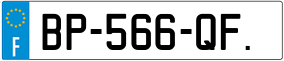 Trailer License Plate