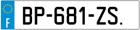 Trailer License Plate