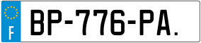 Trailer License Plate