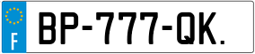Trailer License Plate